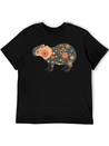 Floral Capybara With Flowers Lightweight Cotton T-Shirt – Daily Comfort Graphic Shirt