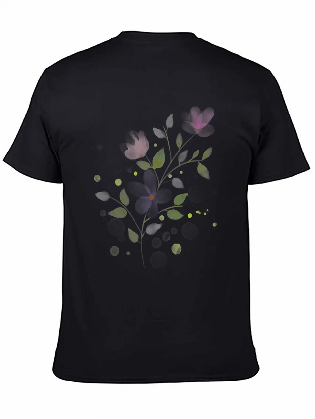 Floral Lightweight Cotton T-Shirt – Daily Comfort Graphic Shirt
