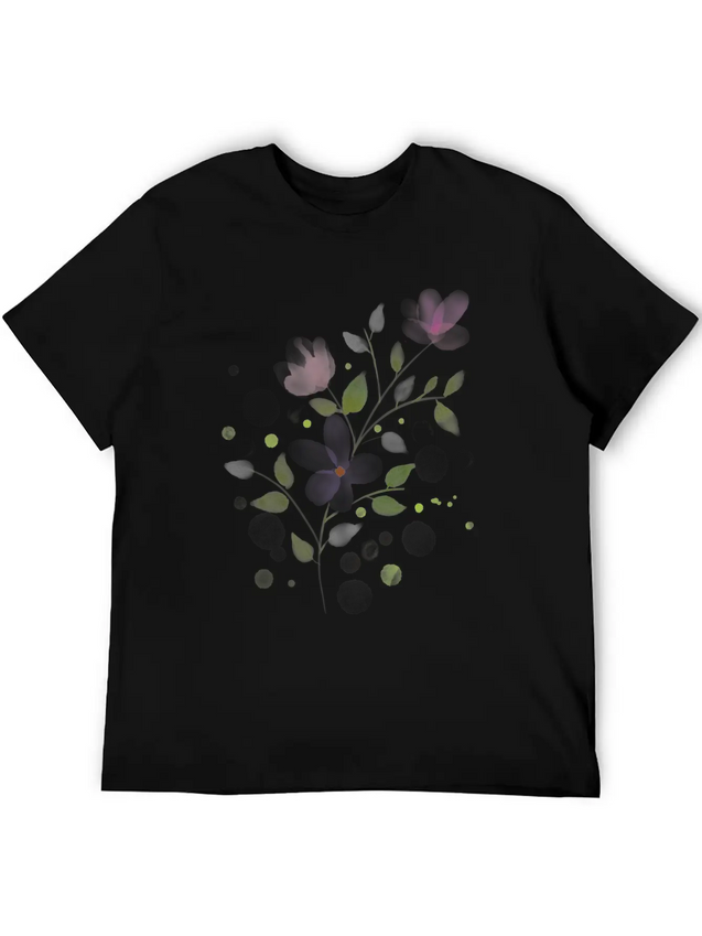 Floral Lightweight Cotton T-Shirt – Daily Comfort Graphic Shirt
