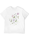 Floral Lightweight Cotton T-Shirt – Daily Comfort Graphic Shirt