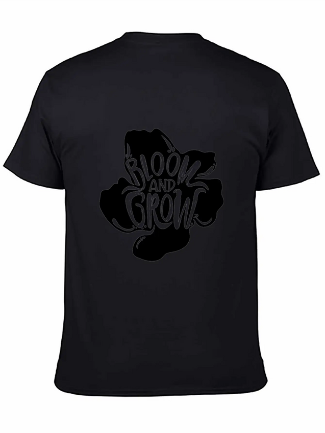 Flower Bloom And Grow Lightweight Cotton T-Shirt – Daily Comfort Graphic Shirt