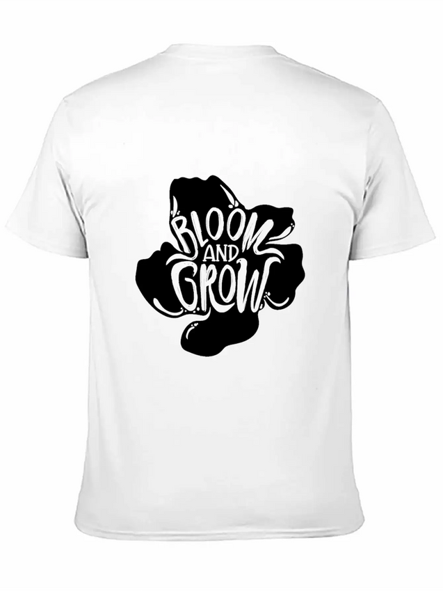 Flower Bloom And Grow Lightweight Cotton T-Shirt – Daily Comfort Graphic Shirt