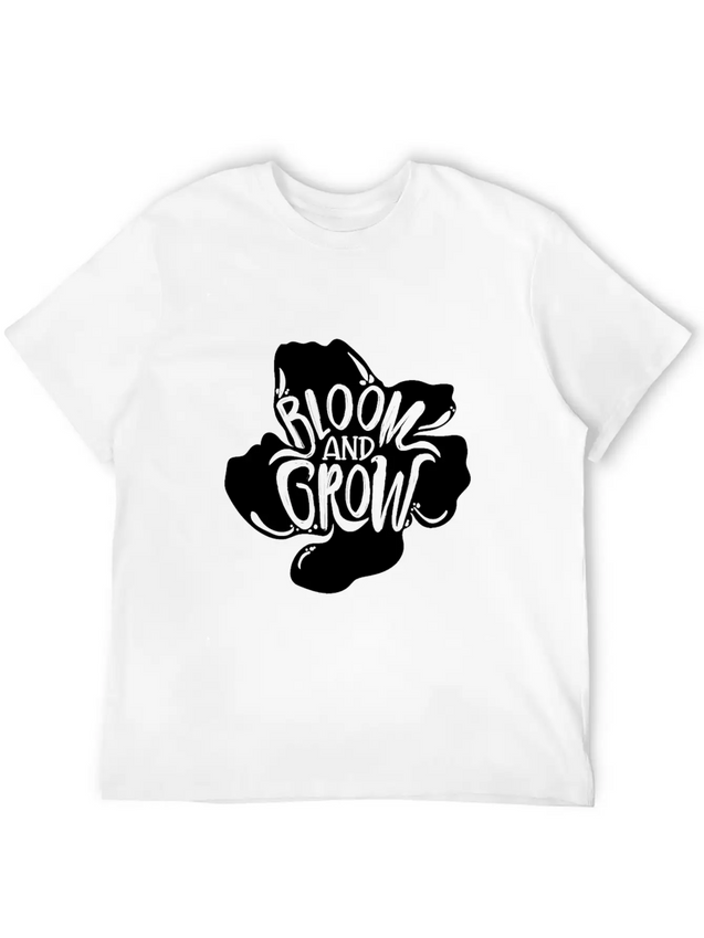 Flower Bloom And Grow Lightweight Cotton T-Shirt – Daily Comfort Graphic Shirt