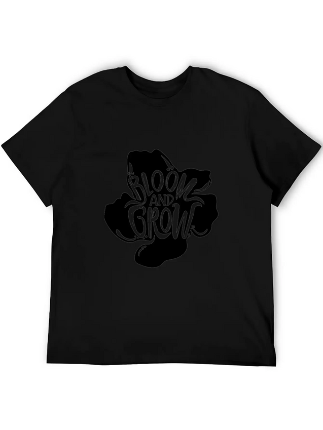Flower Bloom And Grow Lightweight Cotton T-Shirt – Daily Comfort Graphic Shirt