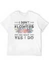 Flowers Fragrance Romantic Blossom Lightweight Cotton T-Shirt – Daily Comfort Graphic Shirt