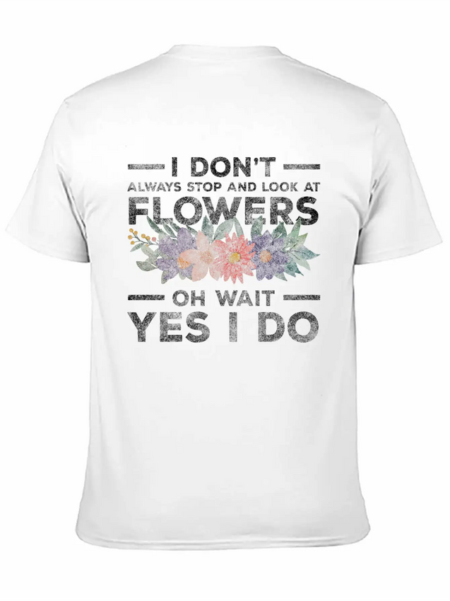 Flowers Fragrance Romantic Blossom Lightweight Cotton T-Shirt – Daily Comfort Graphic Shirt