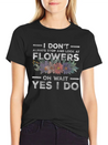 Flowers Fragrance Romantic Blossom Lightweight Cotton T-Shirt – Daily Comfort Graphic Shirt