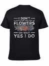 Flowers Fragrance Romantic Blossom Lightweight Cotton T-Shirt – Daily Comfort Graphic Shirt
