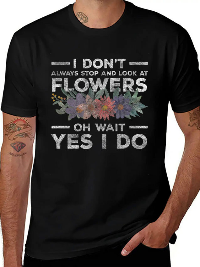 Flowers Fragrance Romantic Blossom Lightweight Cotton T-Shirt – Daily Comfort Graphic Shirt