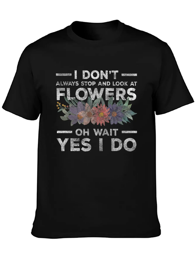 Flowers Fragrance Romantic Blossom Lightweight Cotton T-Shirt – Daily Comfort Graphic Shirt
