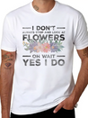Flowers Fragrance Romantic Blossom Lightweight Cotton T-Shirt – Daily Comfort Graphic Shirt