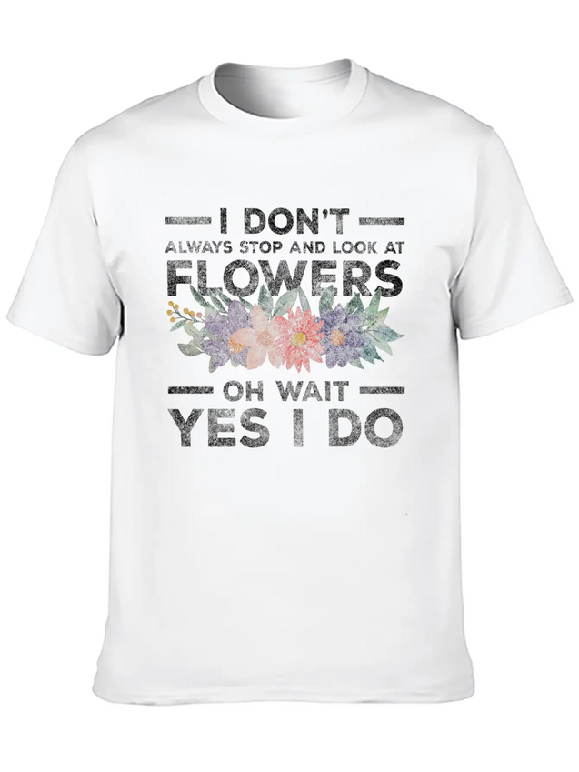 Flowers Fragrance Romantic Blossom Lightweight Cotton T-Shirt – Daily Comfort Graphic Shirt