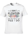 Flowers Fragrance Romantic Blossom Lightweight Cotton T-Shirt – Daily Comfort Graphic Shirt