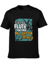 Flute Lightweight Cotton T-Shirt – Daily Comfort Graphic Shirt