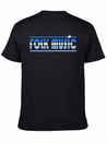 Folk Music Retro Lightweight Cotton T-Shirt – Daily Comfort Graphic Shirt