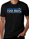 Folk Music Retro Lightweight Cotton T-Shirt – Daily Comfort Graphic Shirt
