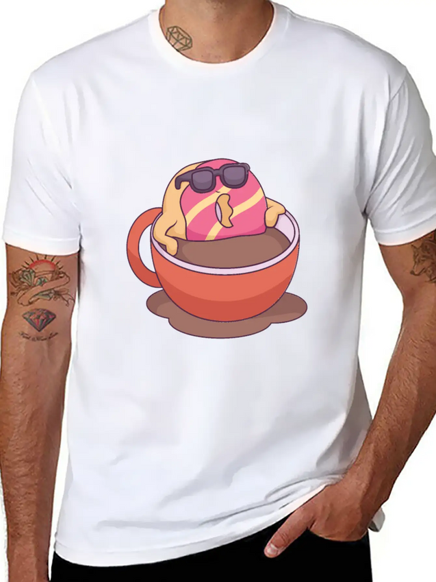 Food Choco Pool Lightweight Cotton T-Shirt – Daily Comfort Graphic Shirt