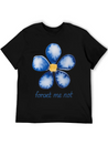 Forget Me Not Lightweight Cotton T-Shirt – Daily Comfort Graphic Shirt