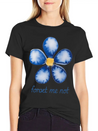Forget Me Not Lightweight Cotton T-Shirt – Daily Comfort Graphic Shirt