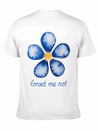 Forget Me Not Lightweight Cotton T-Shirt – Daily Comfort Graphic Shirt