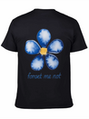 Forget Me Not Lightweight Cotton T-Shirt – Daily Comfort Graphic Shirt