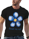 Forget Me Not Lightweight Cotton T-Shirt – Daily Comfort Graphic Shirt