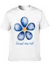 Forget Me Not Lightweight Cotton T-Shirt – Daily Comfort Graphic Shirt
