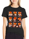 Fox Feels: A Collection Of Anime Emotions Lightweight Cotton T-Shirt – Daily Comfort Graphic Shirt