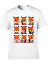 Fox Feels: A Collection Of Anime Emotions Lightweight Cotton T-Shirt – Daily Comfort Graphic Shirt