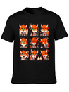 Fox Feels: A Collection Of Anime Emotions Lightweight Cotton T-Shirt – Daily Comfort Graphic Shirt