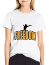 Freedom Independent Equal Rights For Woman Lightweight Cotton T-Shirt – Daily Comfort Graphic Shirt