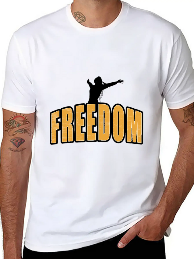 Freedom Independent Equal Rights For Woman Lightweight Cotton T-Shirt – Daily Comfort Graphic Shirt