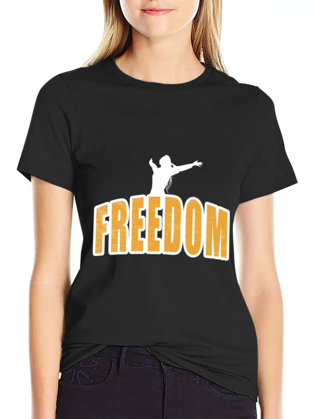 Freedom Independent Equal Rights For Woman Lightweight Cotton T-Shirt – Daily Comfort Graphic Shirt