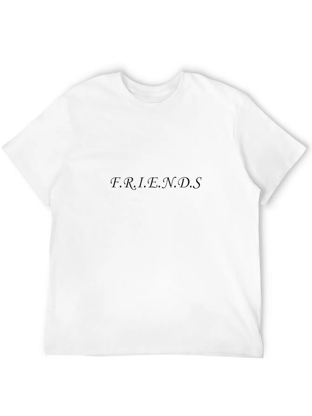 Friends. Lightweight Cotton T-Shirt – Daily Comfort Graphic Shirt