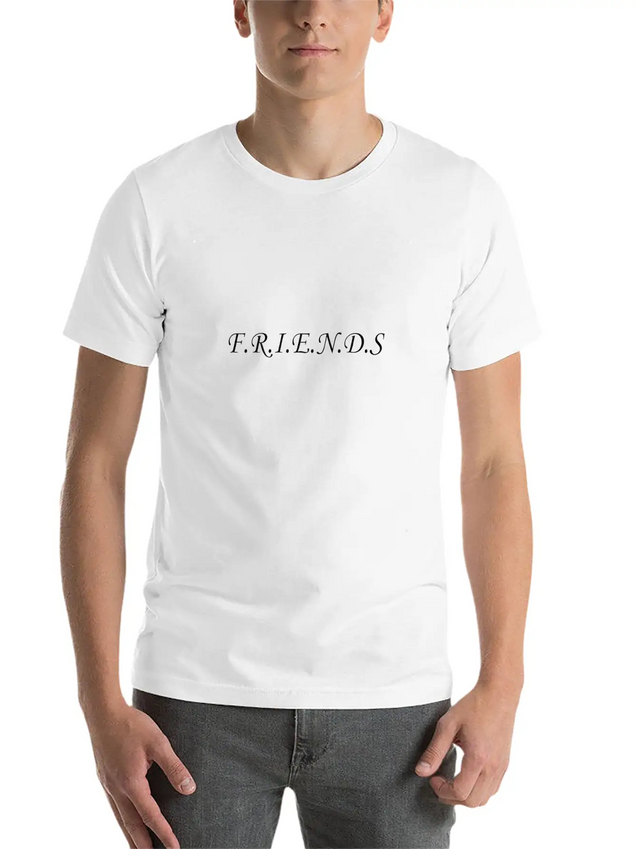 Friends. Lightweight Cotton T-Shirt – Daily Comfort Graphic Shirt