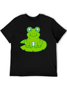 Frog Sitting Water Lily Sea Leaf Lightweight Cotton T-Shirt – Daily Comfort Graphic Shirt
