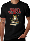 Froggy Wisdom Lightweight Cotton T-Shirt – Daily Comfort Graphic Shirt
