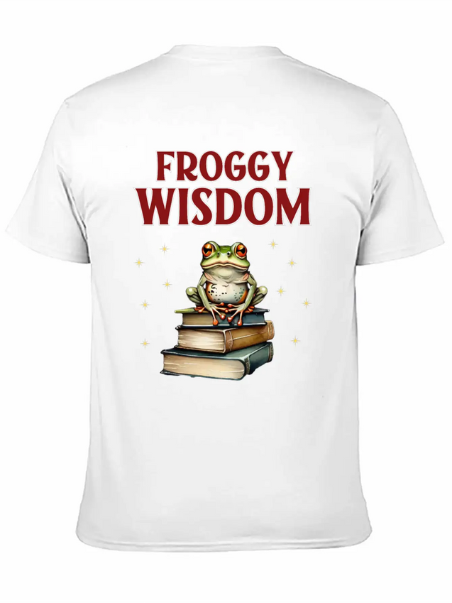 Froggy Wisdom Lightweight Cotton T-Shirt – Daily Comfort Graphic Shirt