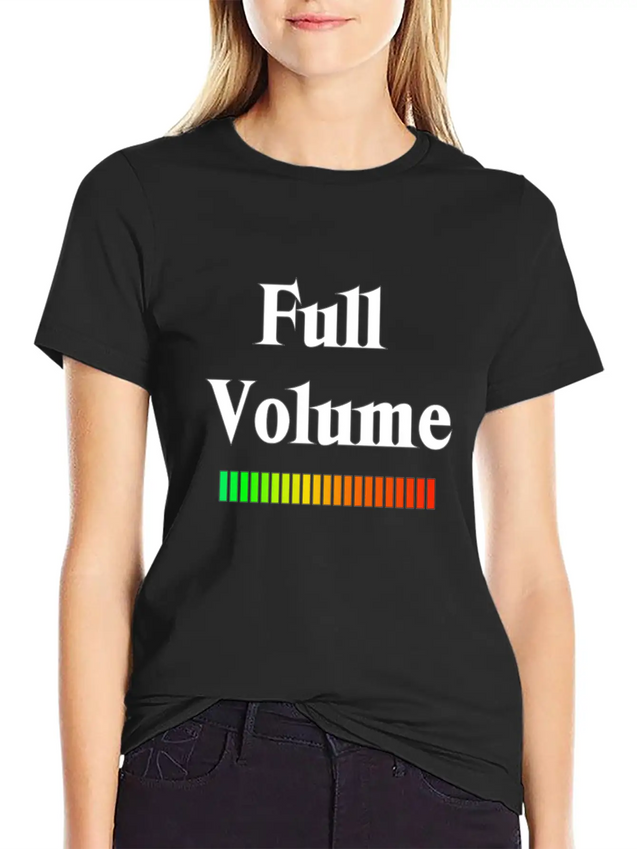 Full Volume Lightweight Cotton T-Shirt – Daily Comfort Graphic Shirt