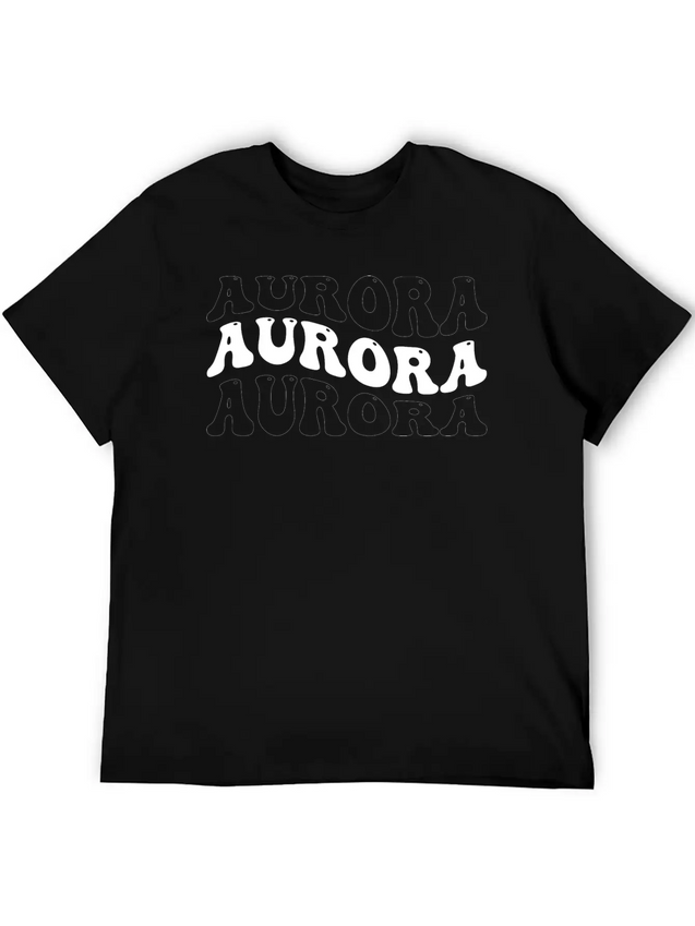 Funny Aurora Groovy 4 Men Women Cool Aurora Tie Lightweight Cotton T-Shirt – Daily Comfort Graphic Shirt