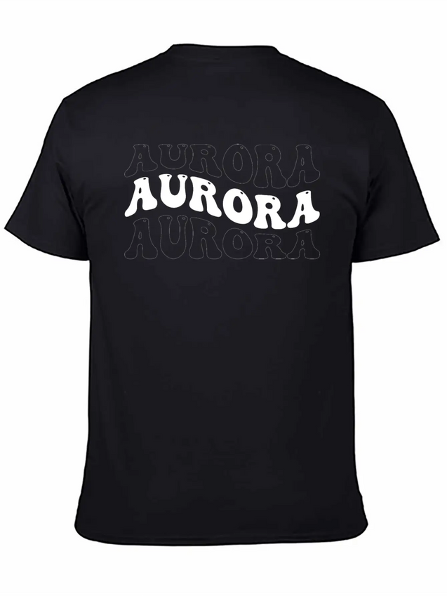 Funny Aurora Groovy 4 Men Women Cool Aurora Tie Lightweight Cotton T-Shirt – Daily Comfort Graphic Shirt