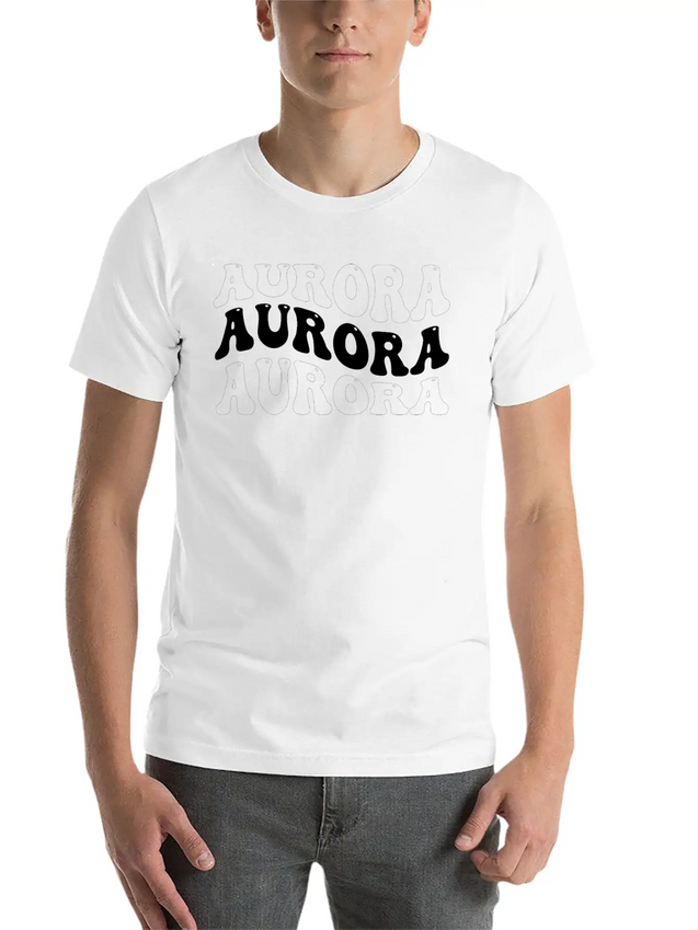 Funny Aurora Groovy 4 Men Women Cool Aurora Tie Lightweight Cotton T-Shirt – Daily Comfort Graphic Shirt