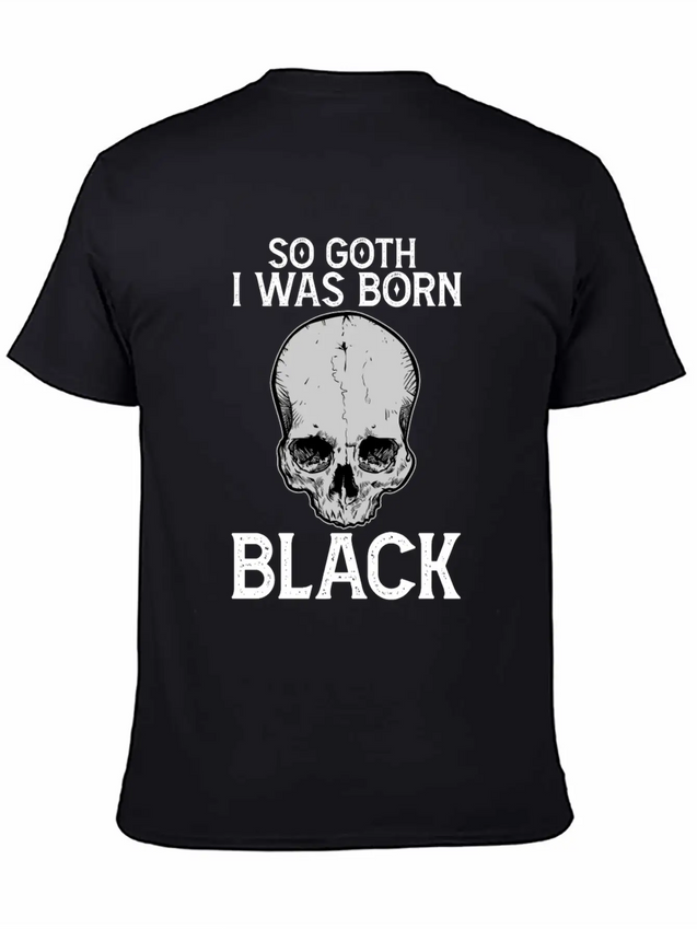 Funny Gothic Skull Lightweight Cotton T-Shirt – Daily Comfort Graphic Shirt