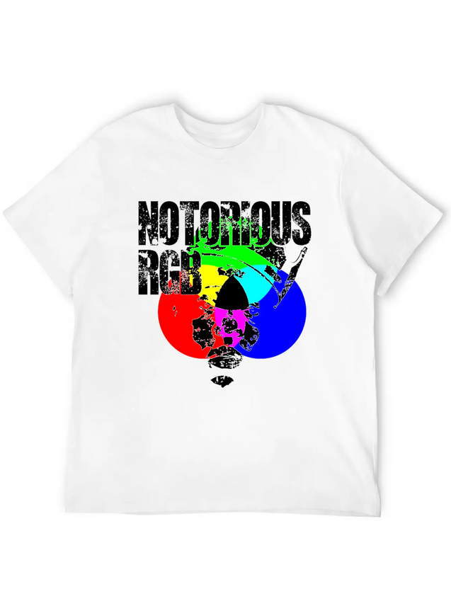 Funny Graphic Design Unisex Shirt Notorious RGB Lightweight Cotton T-Shirt – Daily Comfort Graphic Shirt