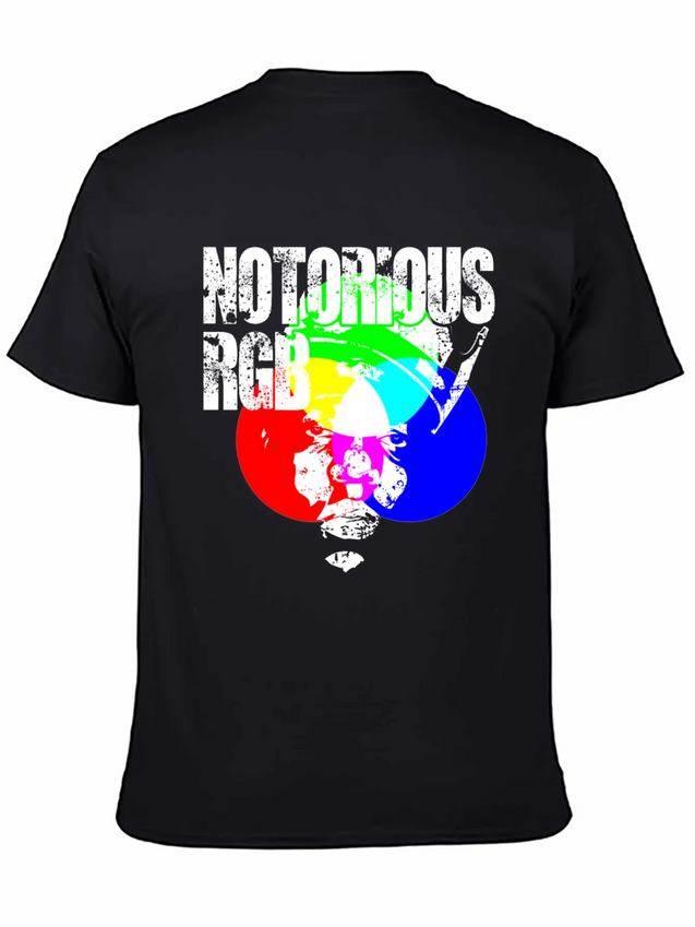 Funny Graphic Design Unisex Shirt Notorious RGB Lightweight Cotton T-Shirt – Daily Comfort Graphic Shirt