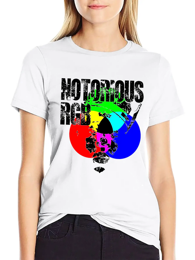 Funny Graphic Design Unisex Shirt Notorious RGB Lightweight Cotton T-Shirt – Daily Comfort Graphic Shirt
