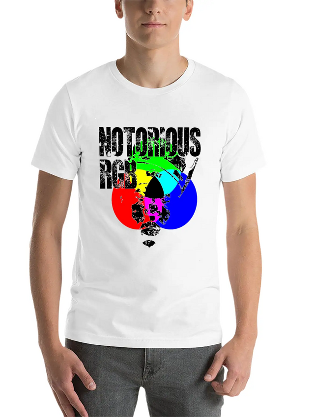 Funny Graphic Design Unisex Shirt Notorious RGB Lightweight Cotton T-Shirt – Daily Comfort Graphic Shirt