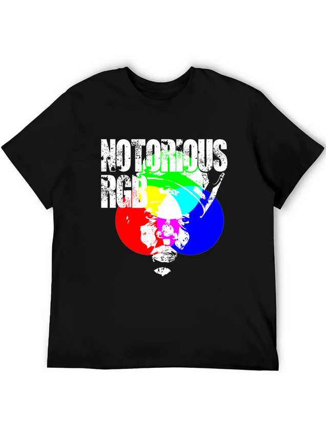 Funny Graphic Design Unisex Shirt Notorious RGB Lightweight Cotton T-Shirt – Daily Comfort Graphic Shirt