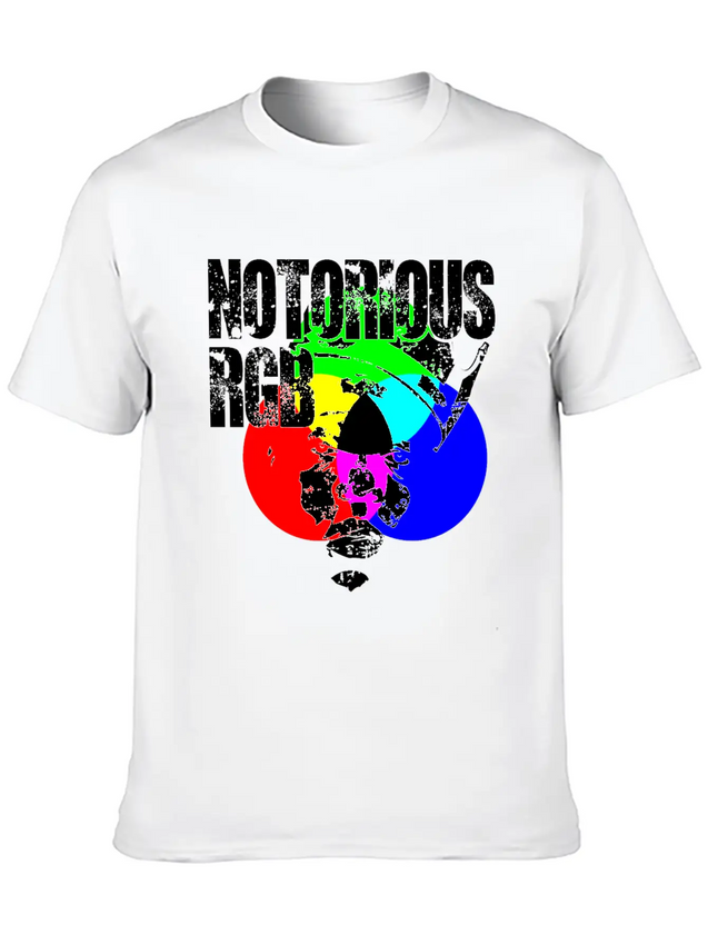 Funny Graphic Design Unisex Shirt Notorious RGB Lightweight Cotton T-Shirt – Daily Comfort Graphic Shirt