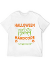 Funny Halloween Costume H Is Hardcore Gamer Lightweight Cotton T-Shirt – Daily Comfort Graphic Shirt